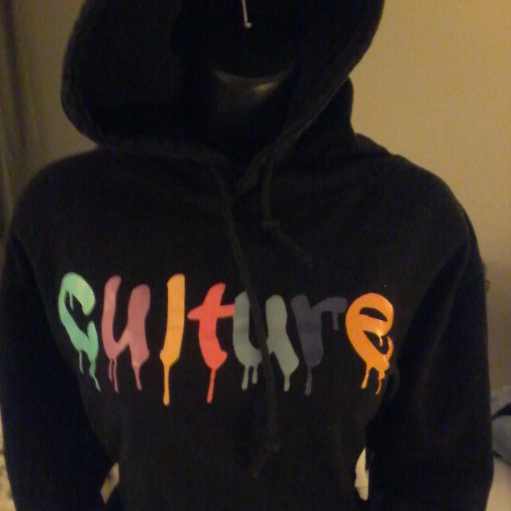 black hoody sweater